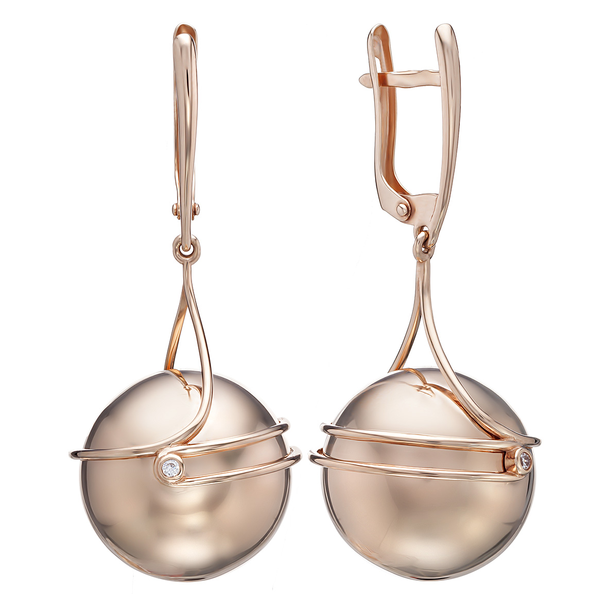 

Золотые серьги "Солнечная мозаика" с фианитами Tango Jewellery Company 420983