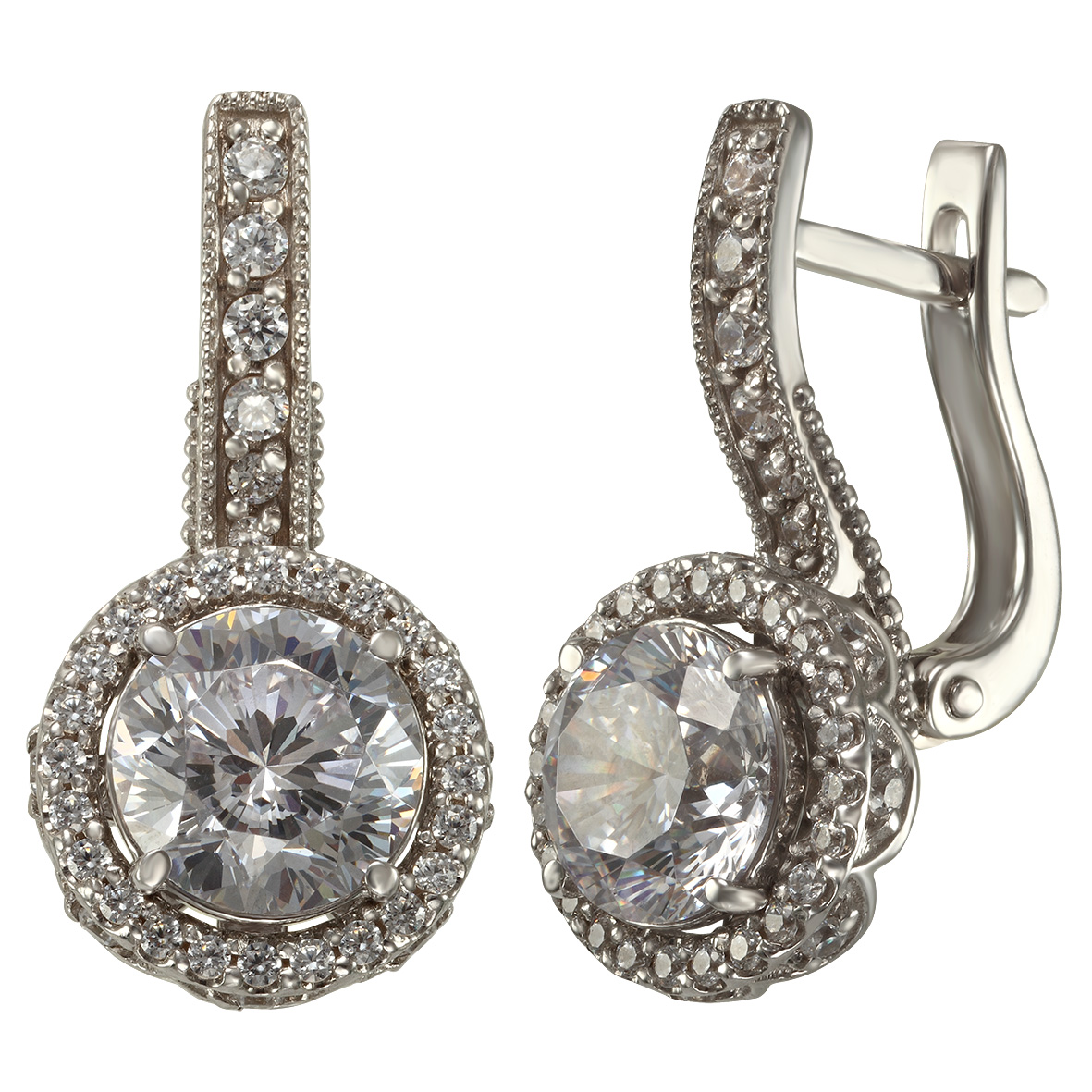 

Золотые серьги с фианитами Tango Jewellery Company 430942В