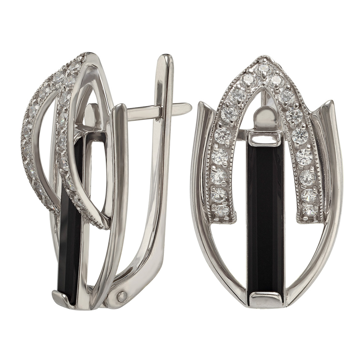 

Серебряные серьги с агатом и фианитами Tango Jewellery Company 459241С