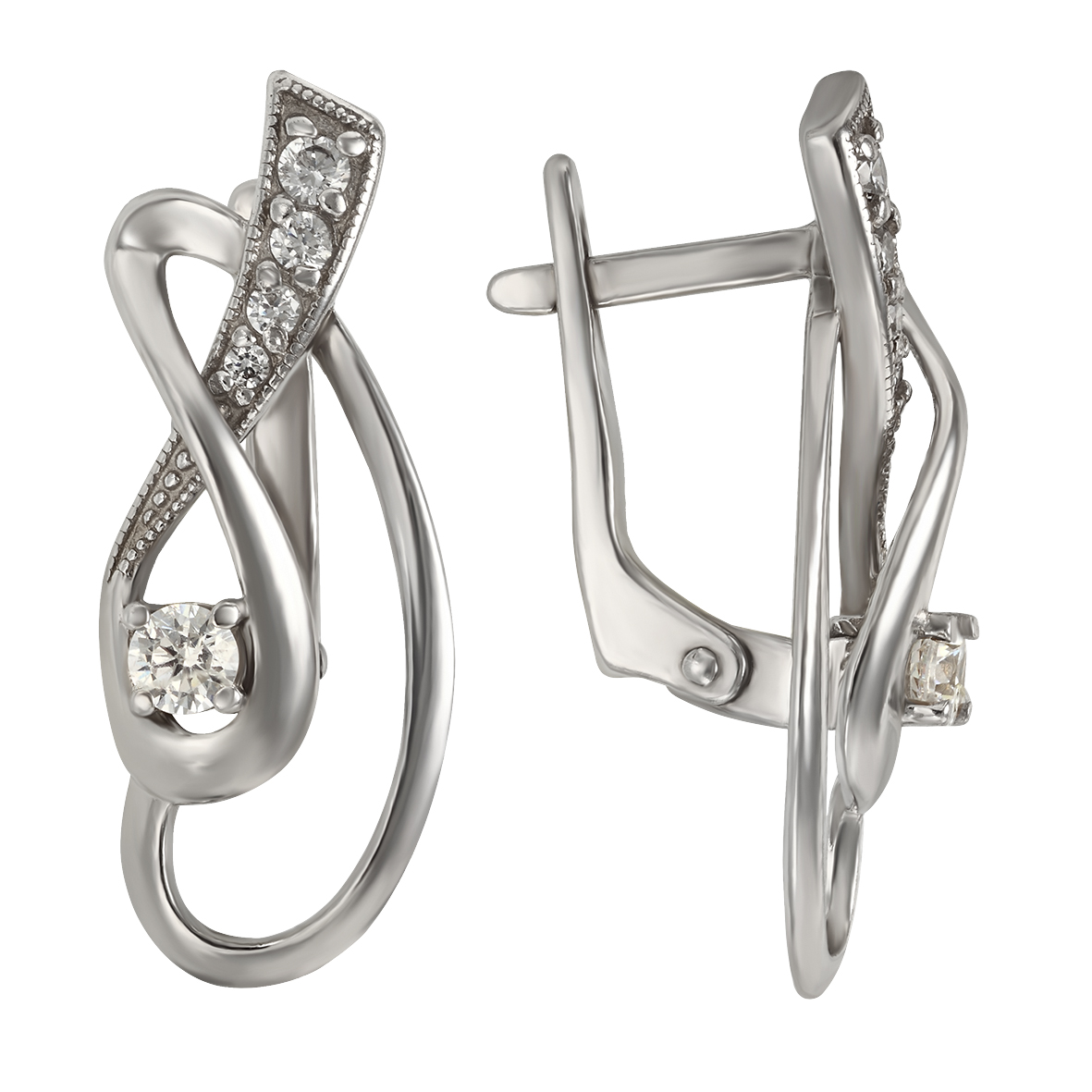 

Серебряные серьги с фианитами Tango Jewellery Company 420870С