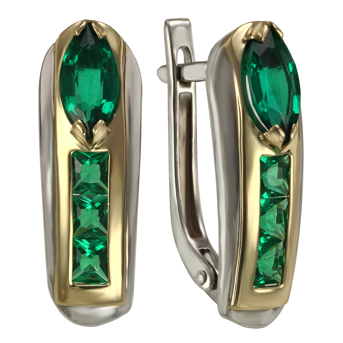 

Золотые серьги с изумрудами Tango Jewellery Company 457347В
