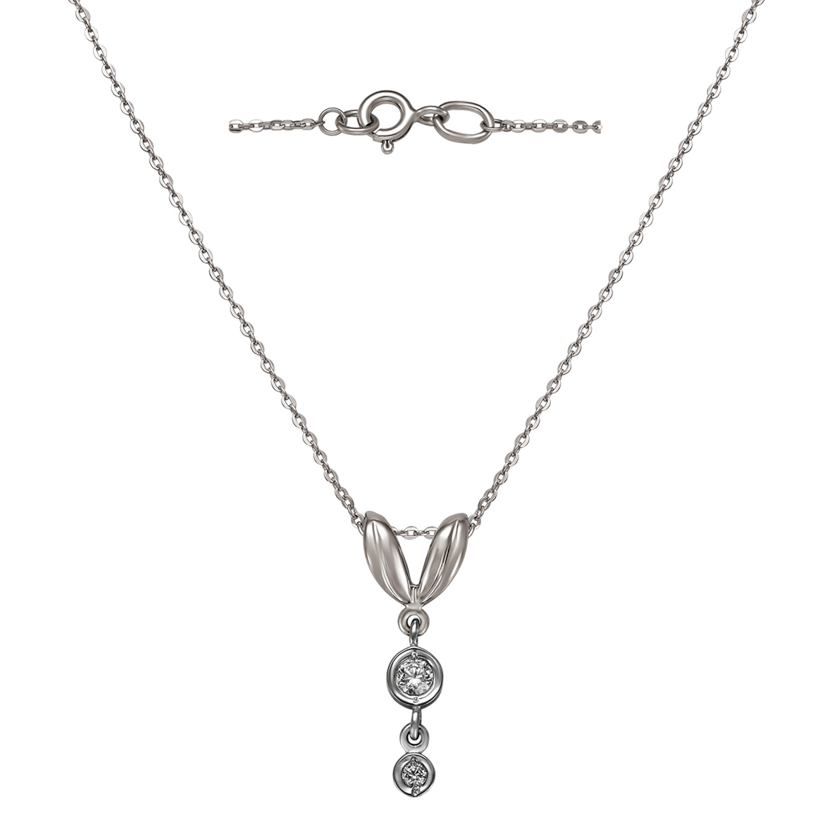 

Серебряное колье "Де Колье" с фианитами Tango Jewellery Company 860157С размер 400