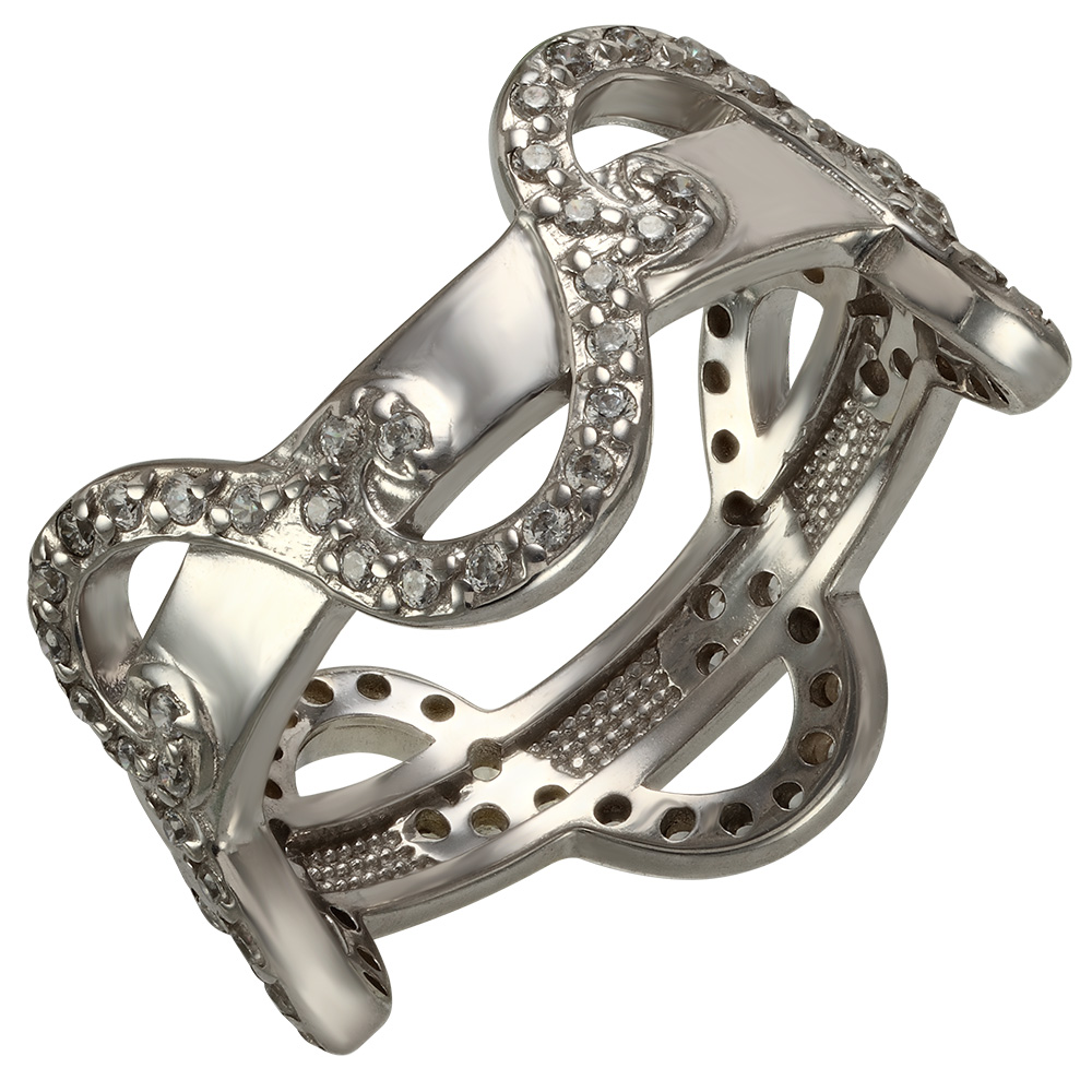 

Серебряное кольцо с фианитами Tango Jewellery Company 320910С размер 16