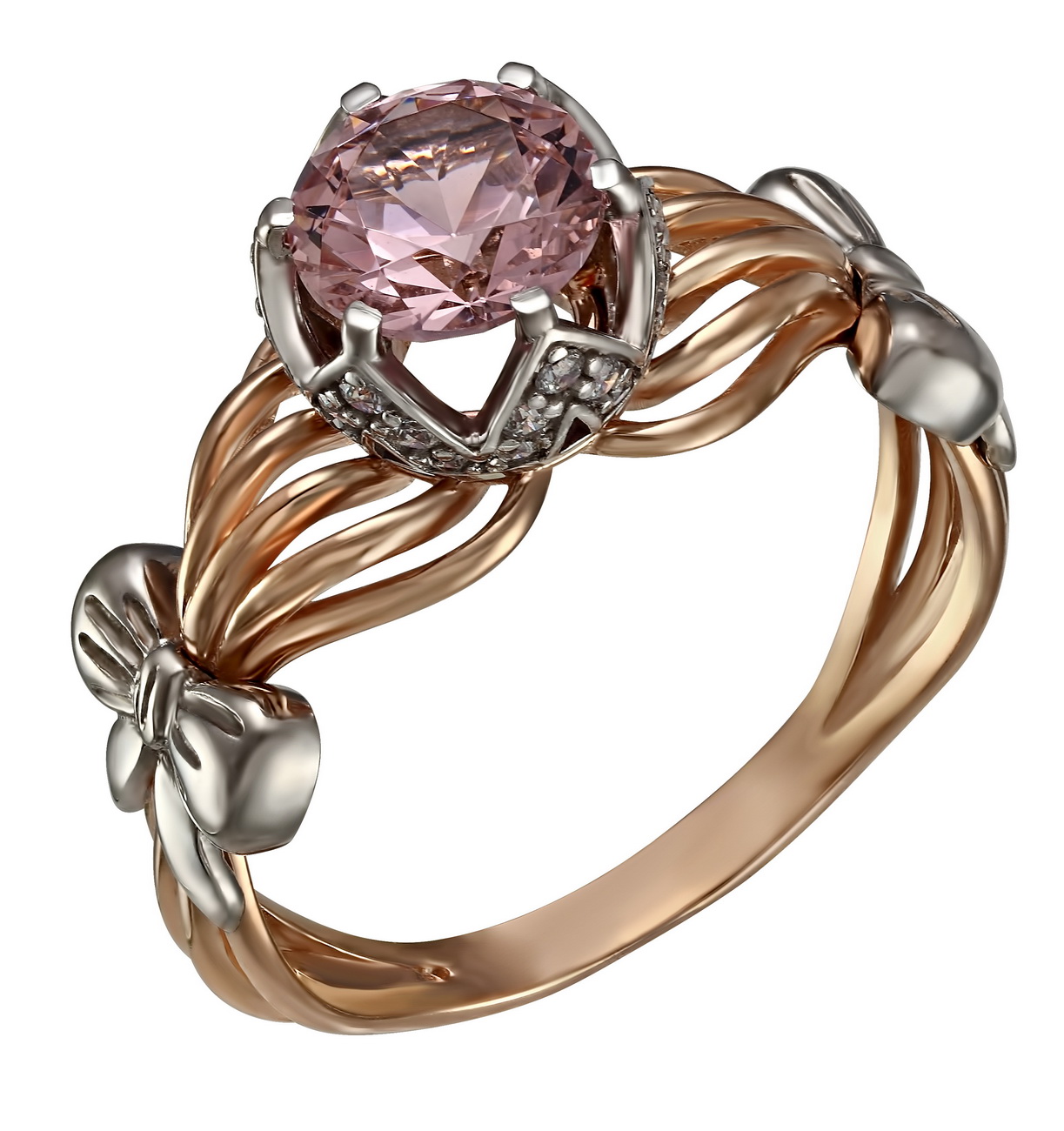 

Золотое кольцо с нанокристаллом и фианитами Tango Jewellery Company 330594 размер 18.5