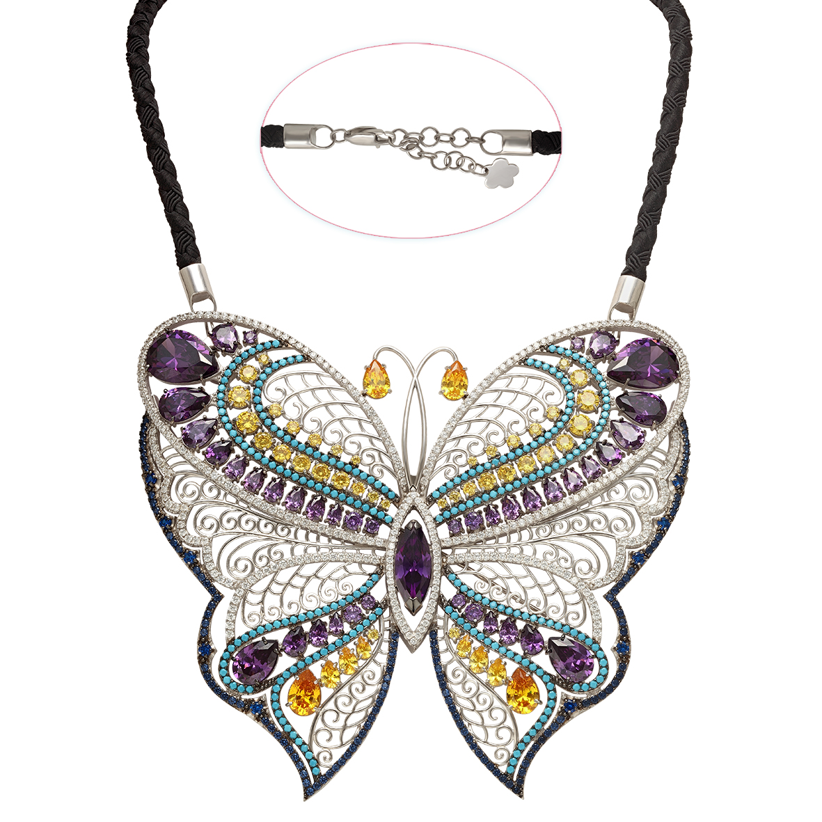 

Серебряное колье со вставками фианитов Tango Jewellery Company 860242С размер 450