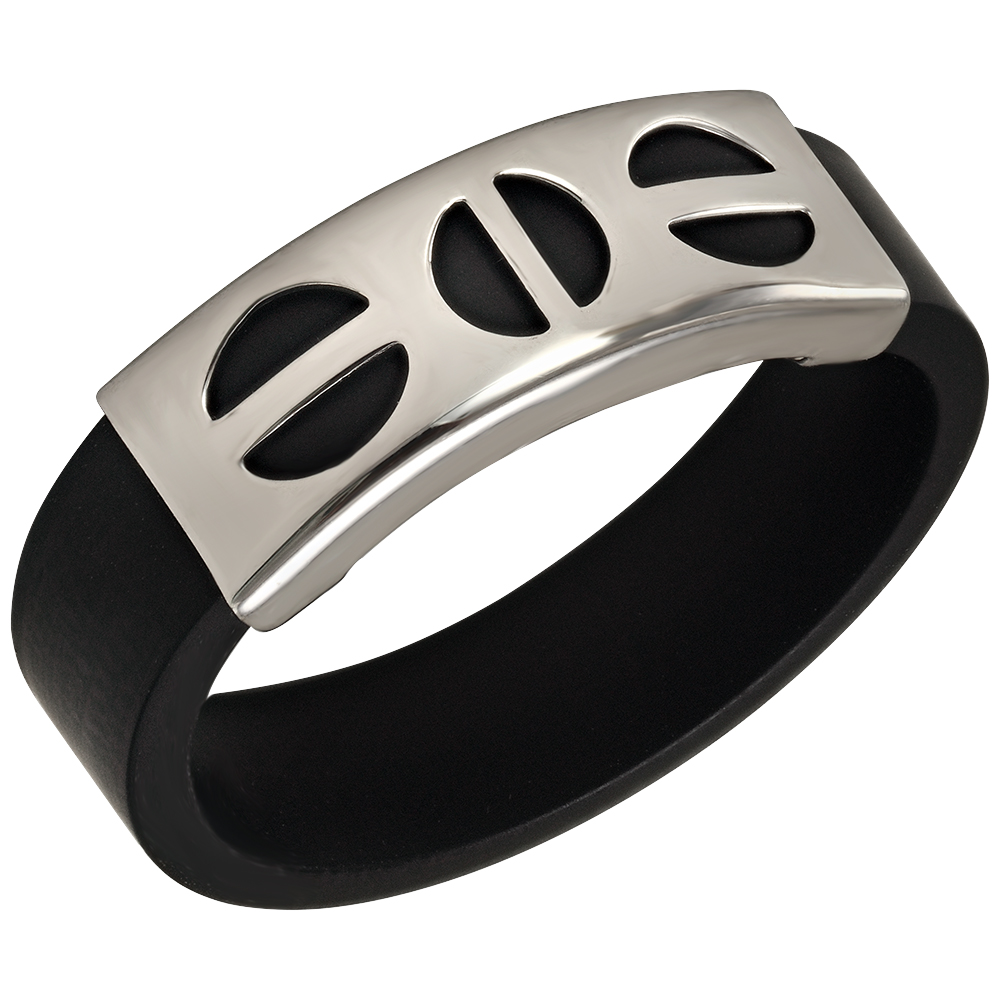 

Кольцо из серебра с каучуком Tango Jewellery Company 900631С размер 16