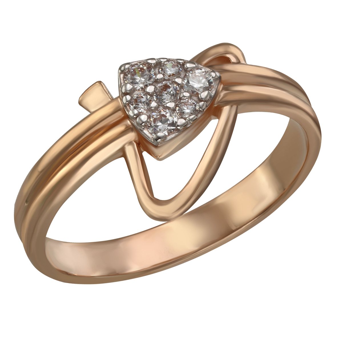 

Золотое кольцо "Элегантность" с фианитами Tango Jewellery Company 380426 размер 16.5