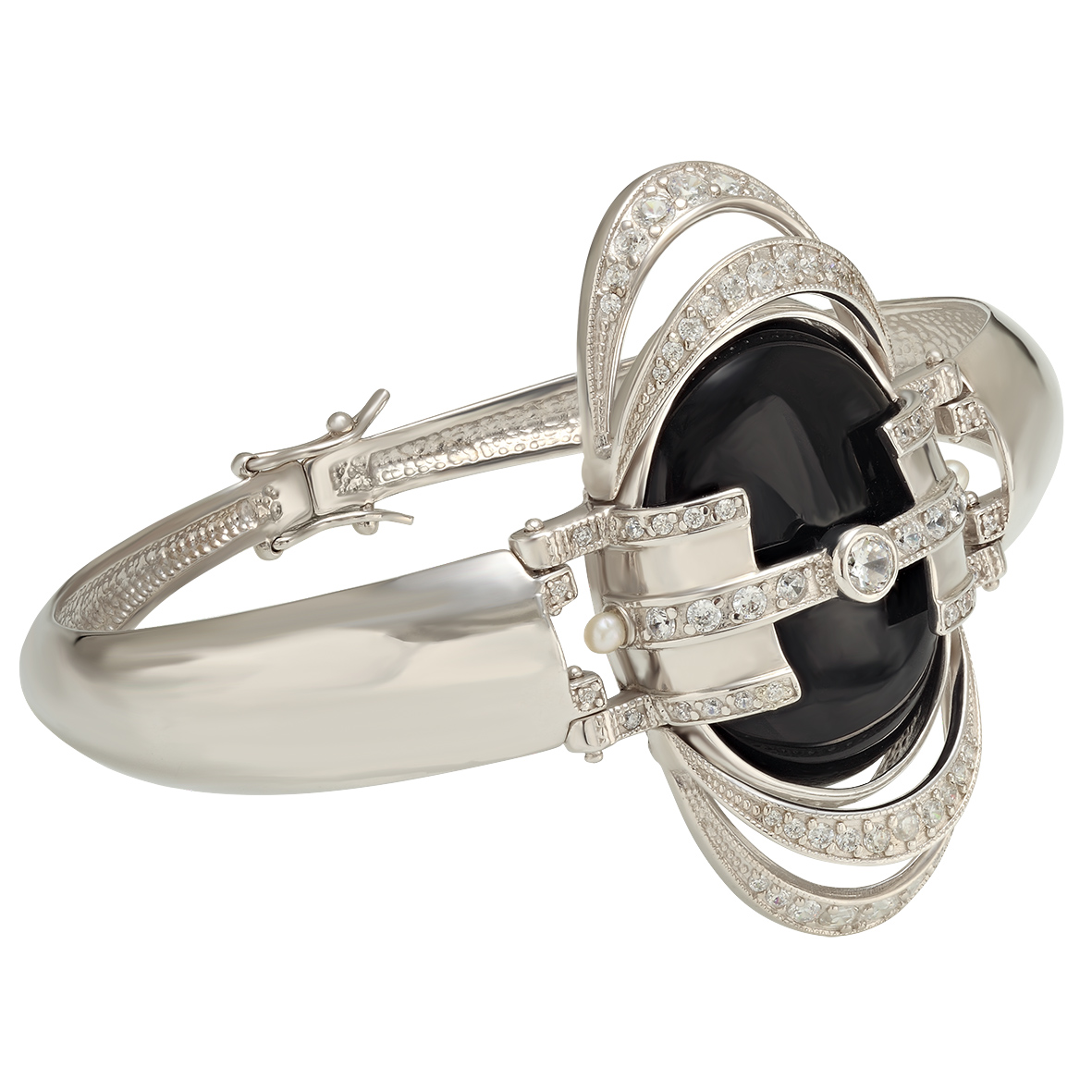 

Серебряний браслет с агатом, жемчугом и фианитами Tango Jewellery Company 849026С размер 180
