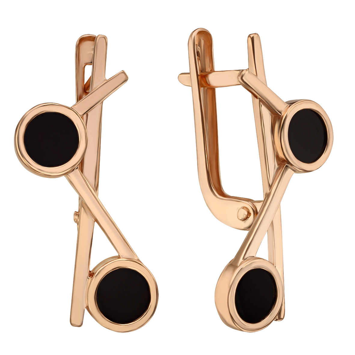 

Серьги в красном золоте со вставками агата Tango Jewellery Company 449755