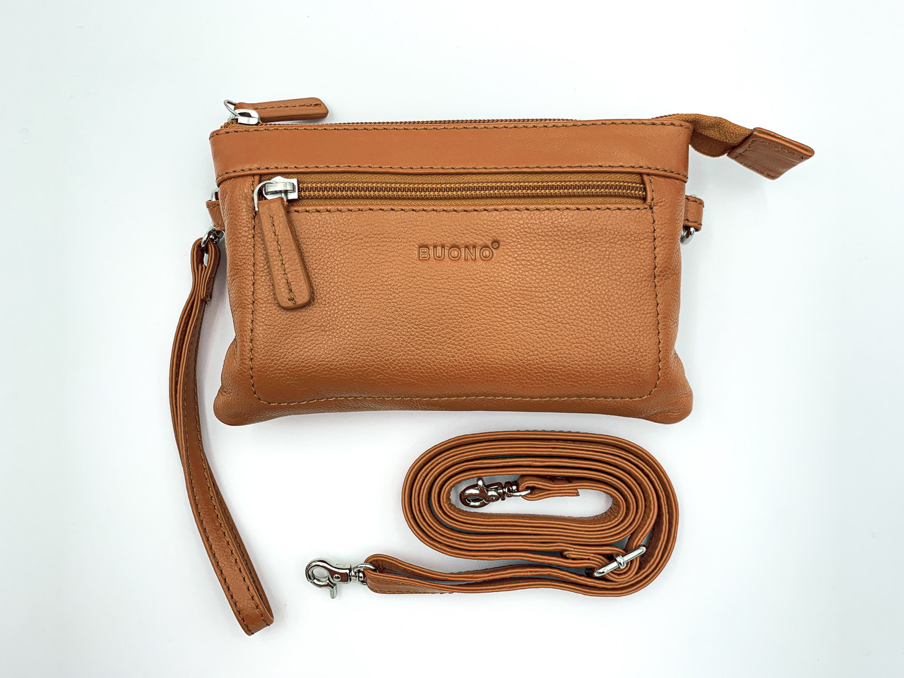 

Женская кожаная сумка cross-body Buono (08-10981 cognac)