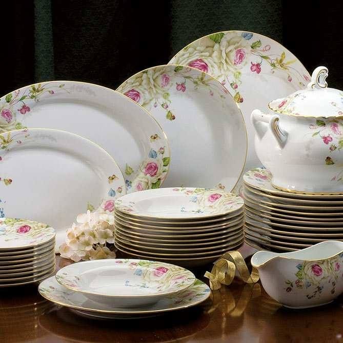 

Сервиз столовый Chateau des Fleurs из фарфора на 6 персон / 25 пердметов