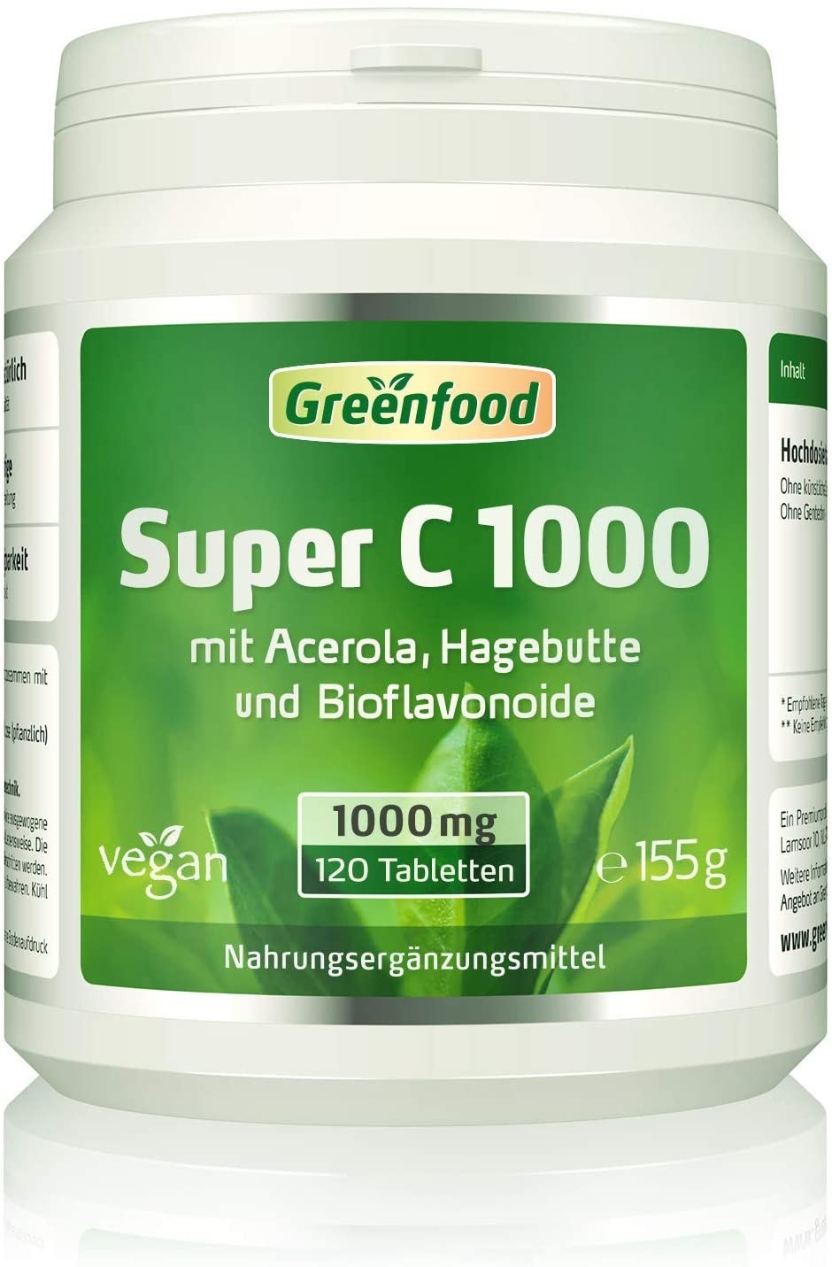 

Витамин Greenfood Super C 1000 мг 120 таблеток веган