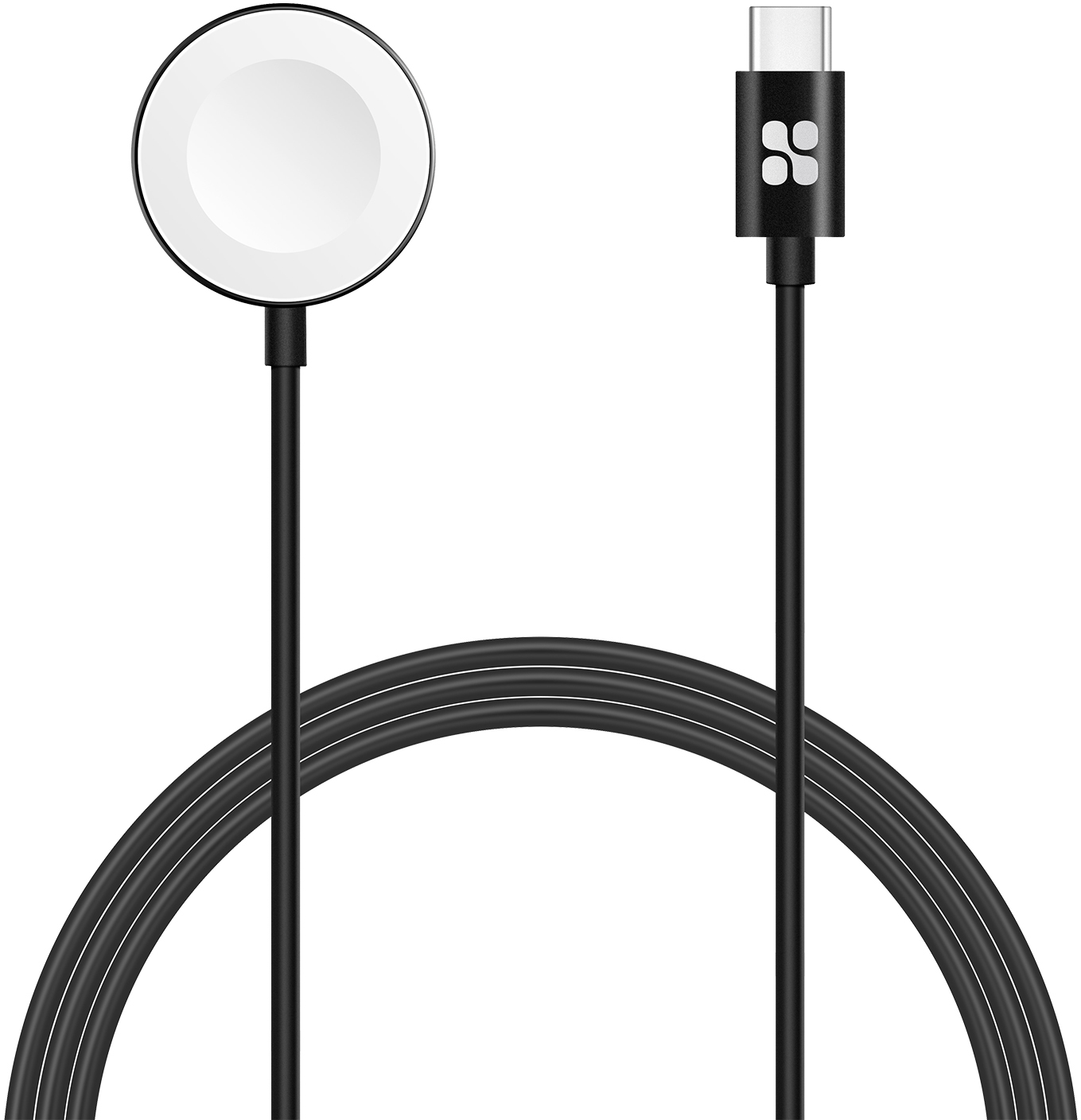 Акция на Кабель Promate AuraCord-C USB Type-C для зарядки Apple Watch с MFI 1 м Black (auracord-c.black) от Rozetka UA