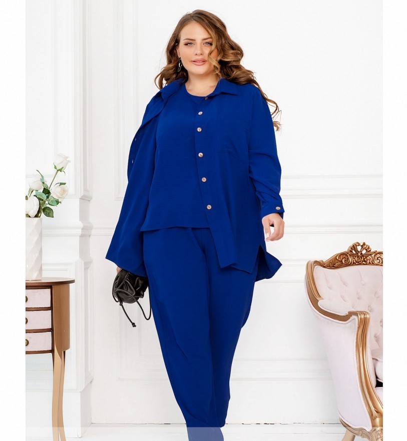 

Жіночий костюм Minova 3-ка 82250 - Електрик, Жіночий костюм Minova 3-ка 82250 50-52 Електрик