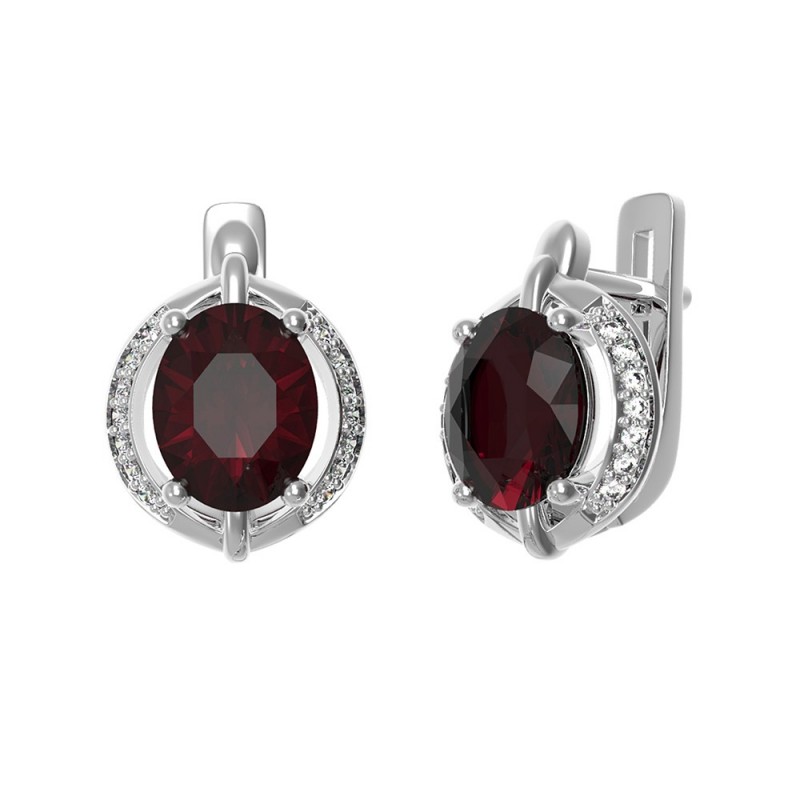 

Серьги из серебра 2093/1р-GARN-10