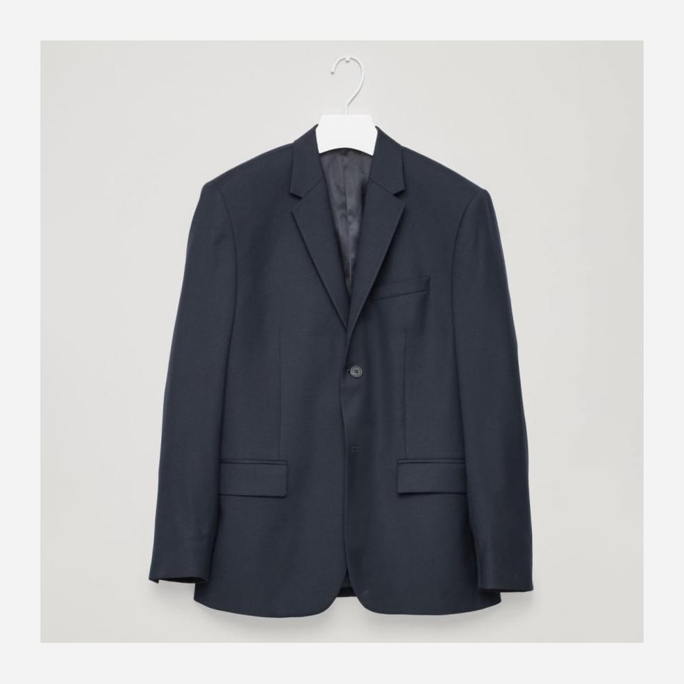 

Пиджак H&M 0676224-8  Синий, Пиджак H&M 0676224-8 46 Синий