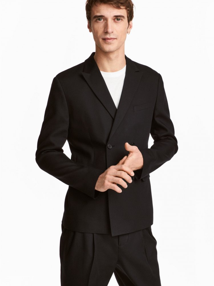 

Пиджак H&M 4664735-AAAD  Черный, Пиджак H&M 4664735-AAAD 52 Черный