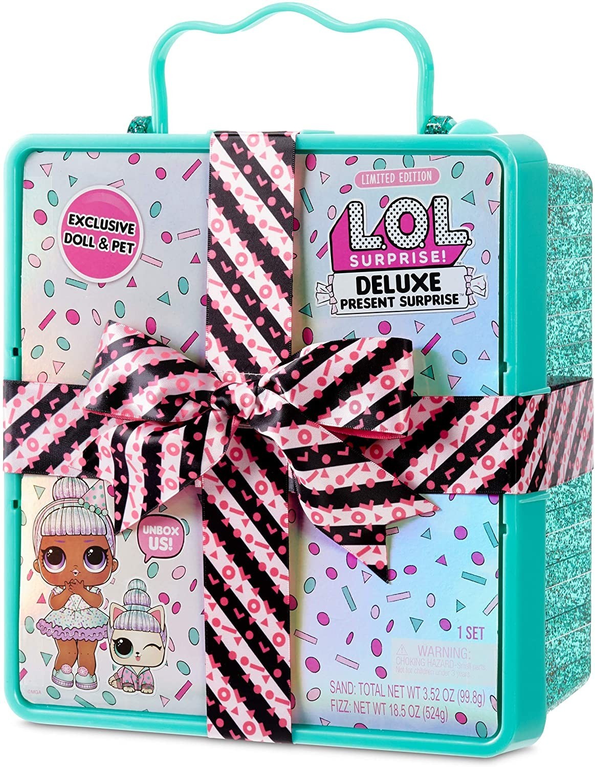 

Игровой набор L.O.L. Surprise Present Суперподарок Делюкс Бирюзовый