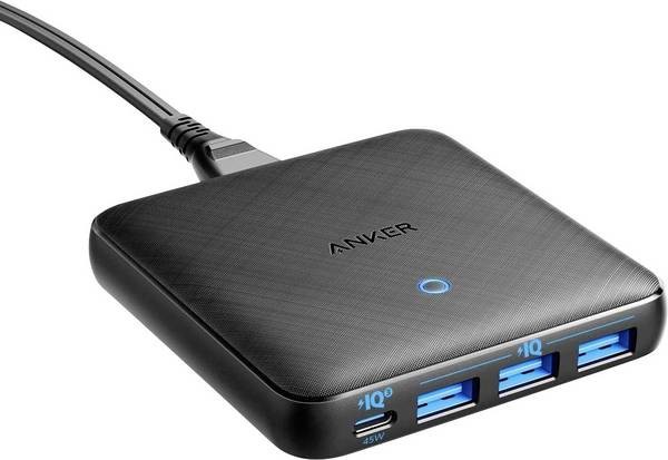 

Сетевое зарядное Anker PowerPort Atom III Slim 4 - 65W 3&1xUSB-C PIQ3.0 Black
