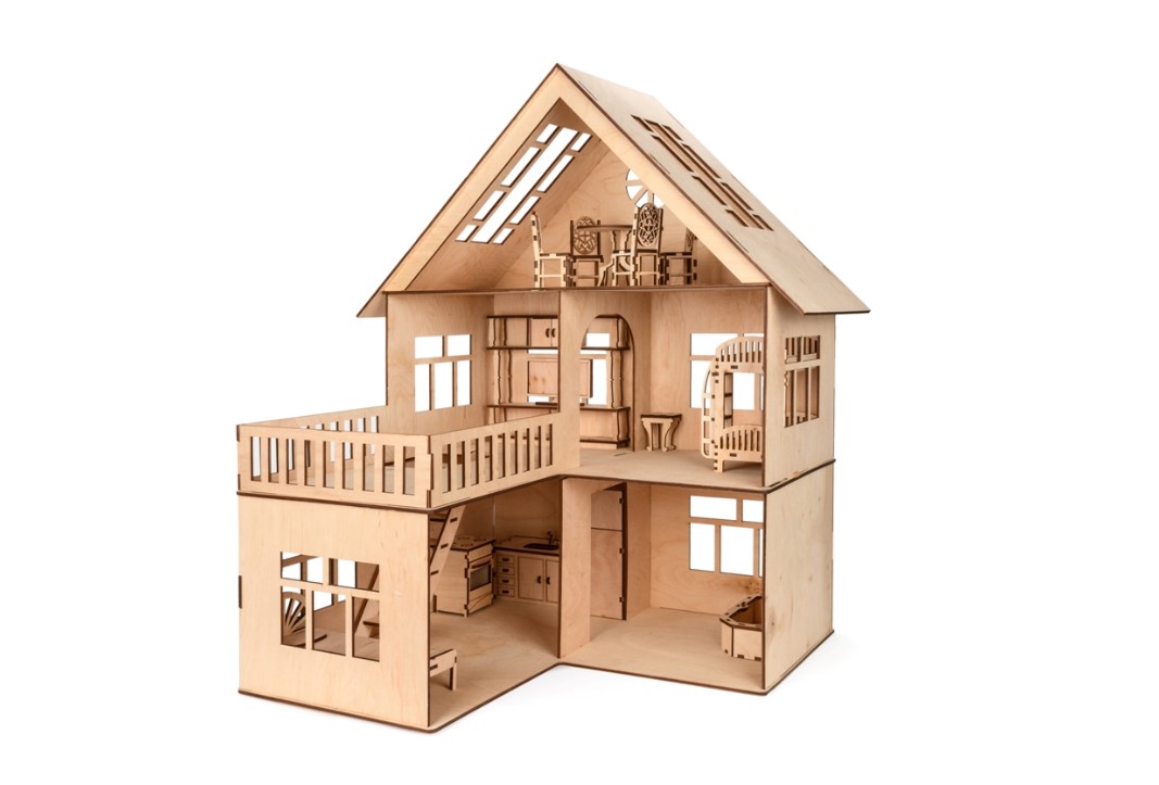 

Деревянный кукольный домик c пристройкой "MODERN HOUSE"56 х 66 х 50 см ArtMade Коричневый (AM-1.04)