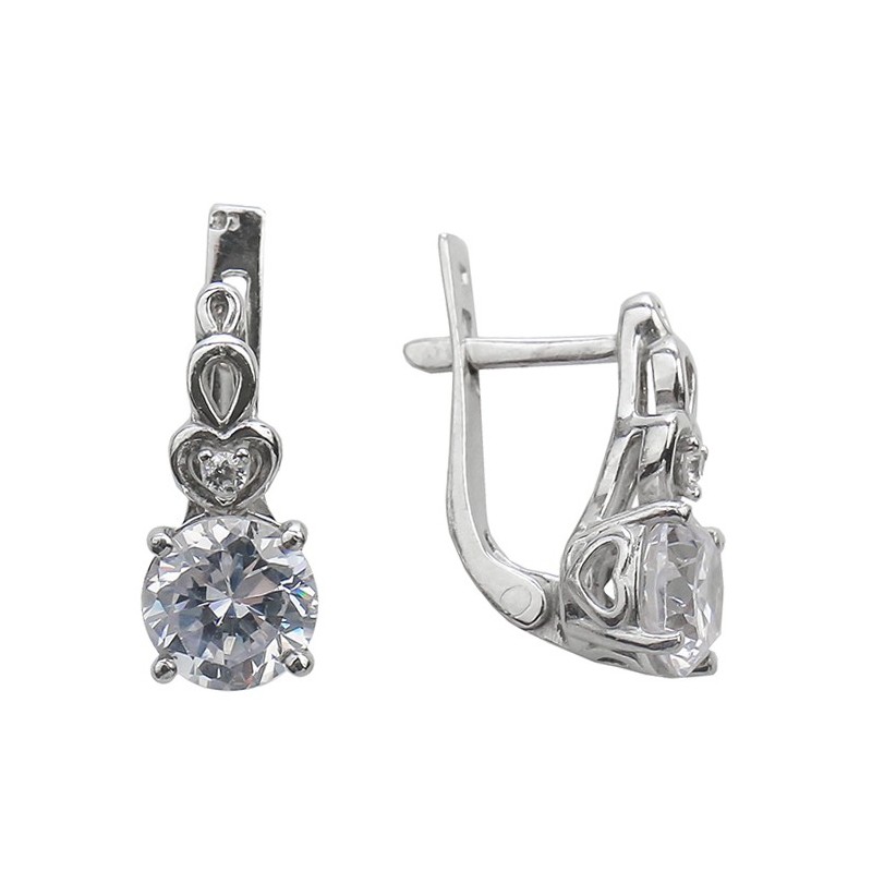 

Серьги из серебра 2544/9р-CZ-10