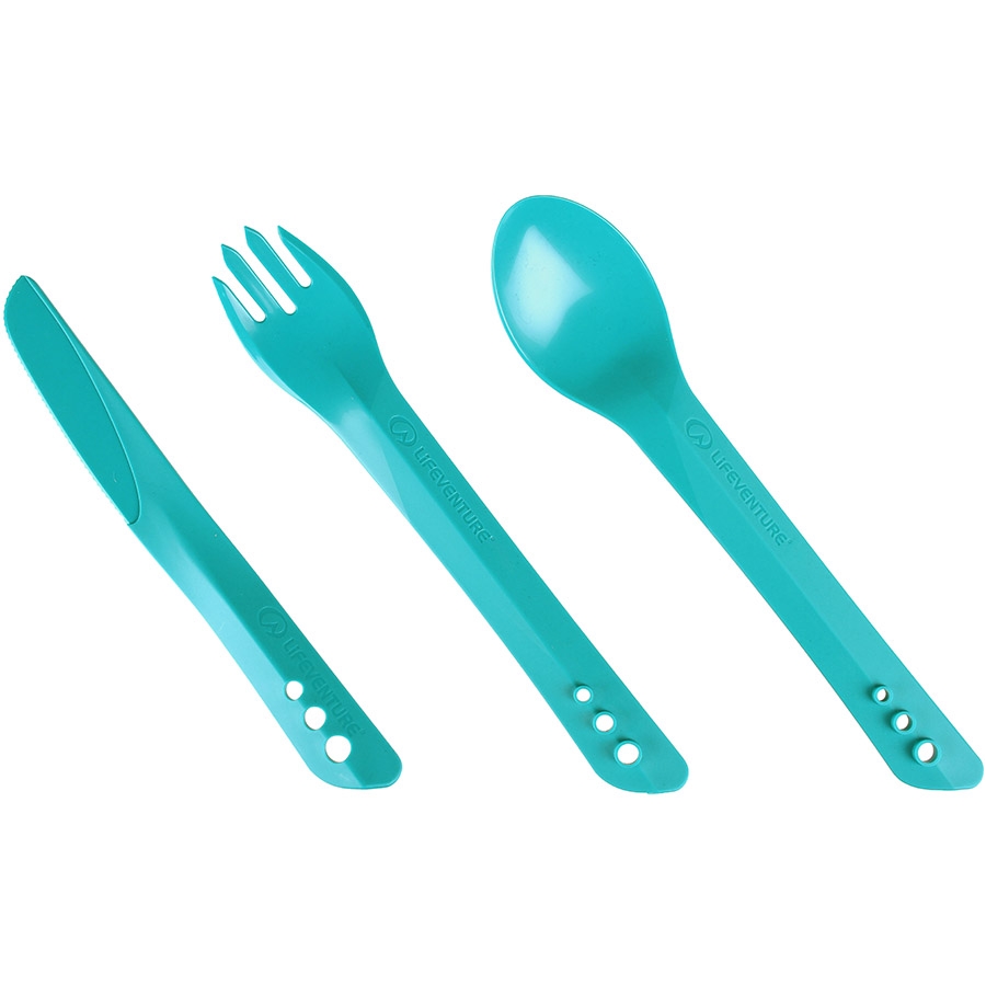 

Вилка, ложка, нож Lifeventure Ellipse Cutlery teal