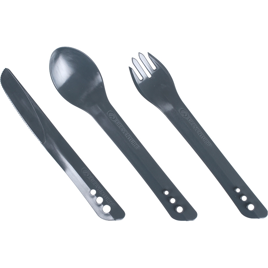 

Вилка, ложка, нож Lifeventure Ellipse Cutlery graphite