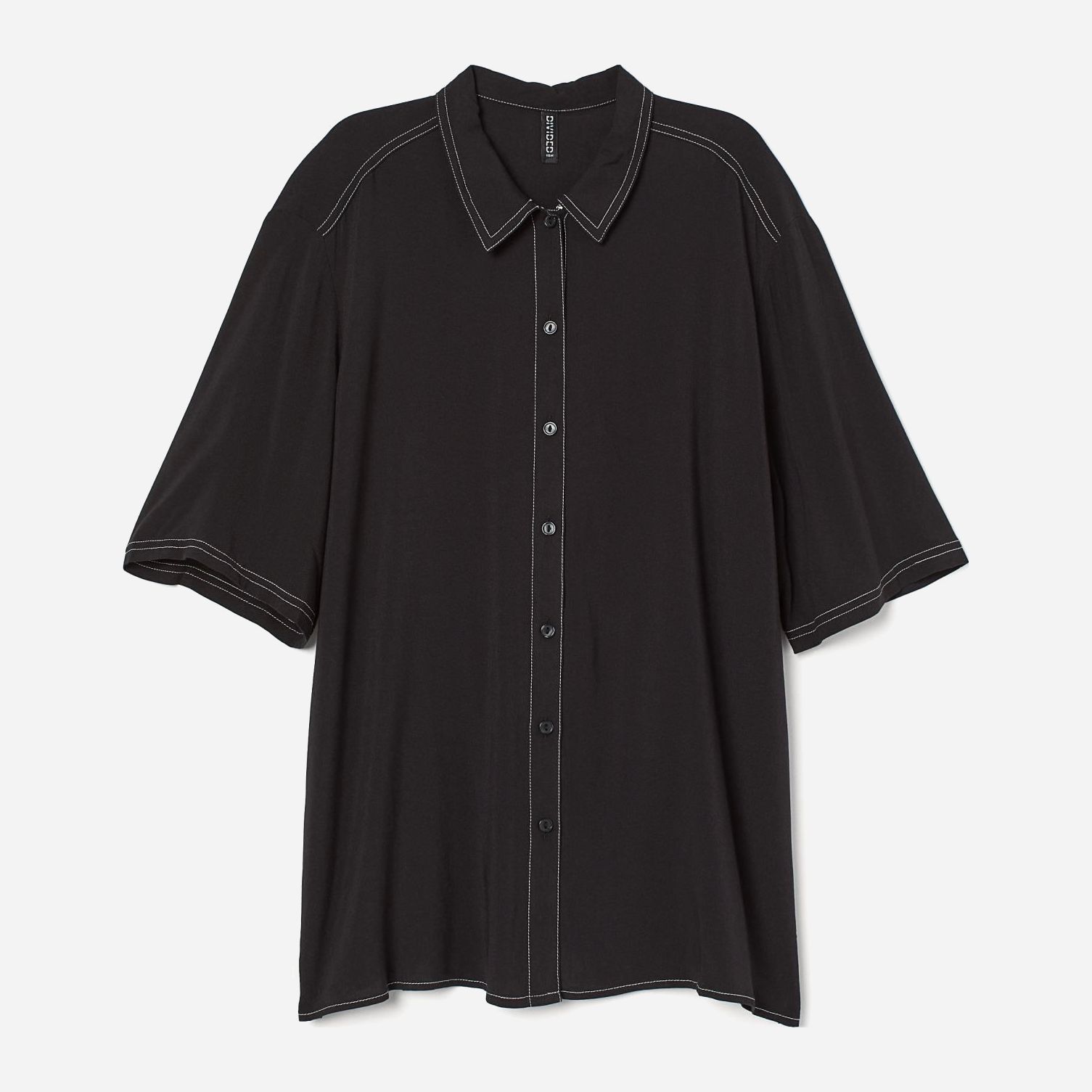 

Рубашка H&M 1412-8315471  Черная, Рубашка H&M 1412-8315471 XXS Черная