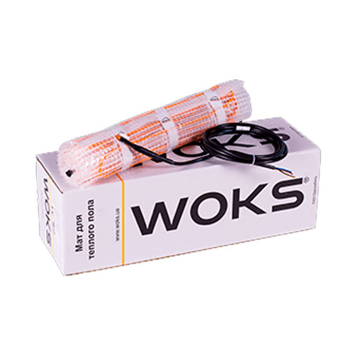 

Теплый пол Woks двухжильный нагревательный мат WoksMat 160 3,5 м²