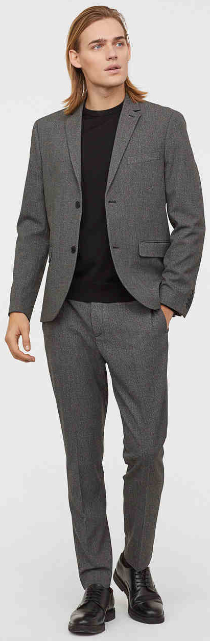 

Брюки H&M 6332328  Серый меланж, Брюки H&M 6332328 42 Серый меланж