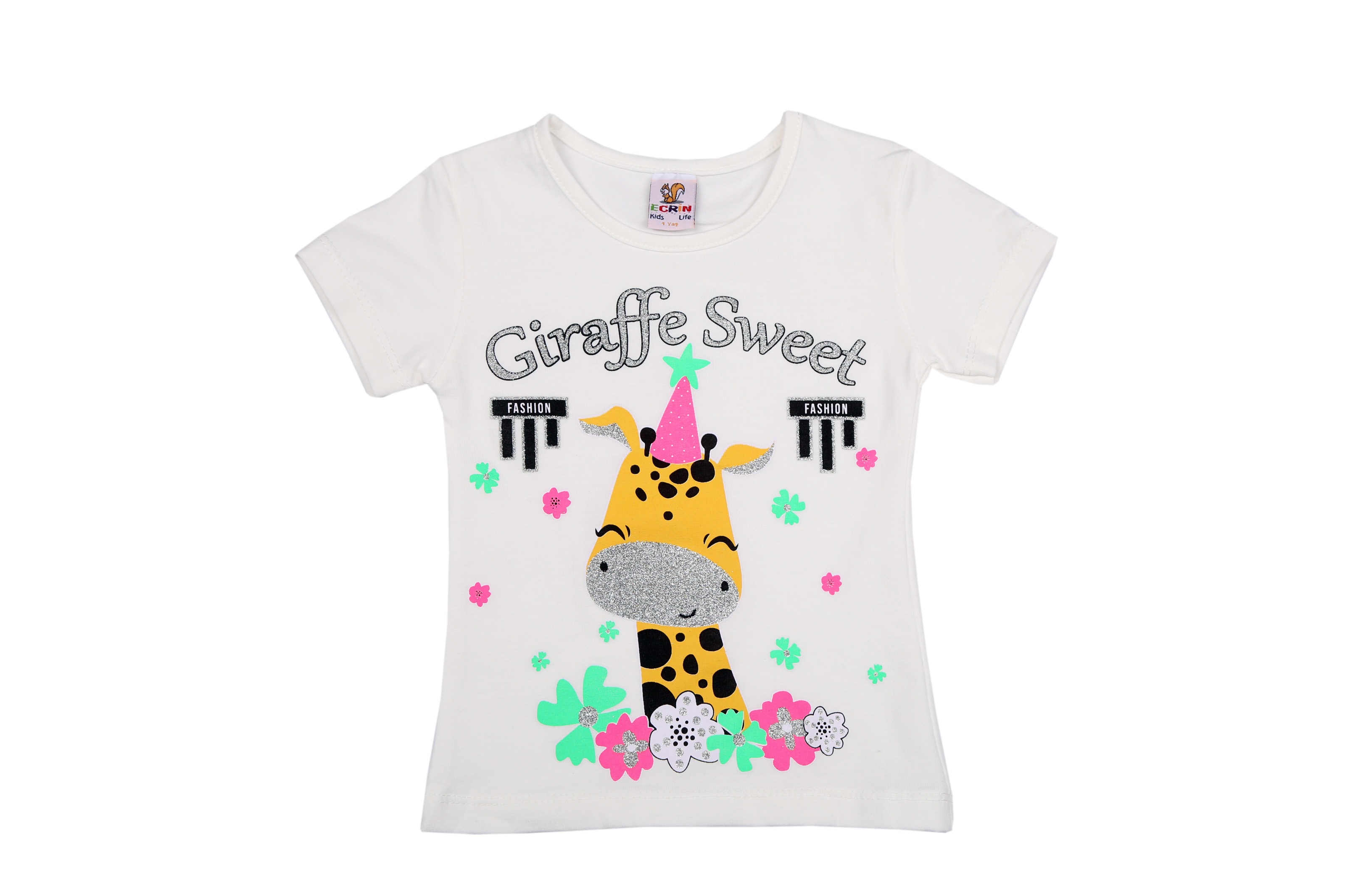 

Футболка для дiвчинки Ecrin-Kids 60.16 98 Молочний