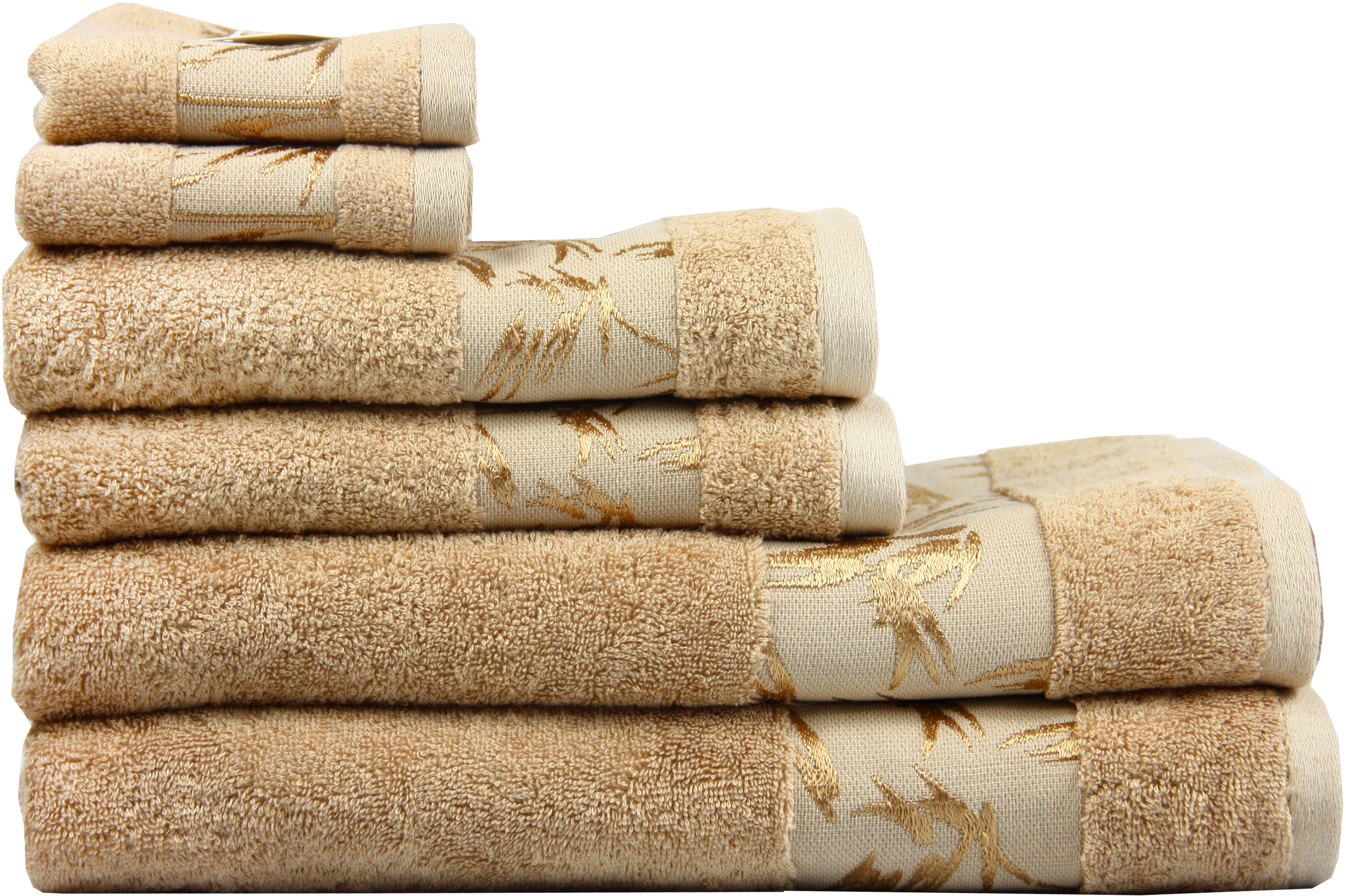

Махровое полотенце Maisonette Bamboo 50х100 Бежевый