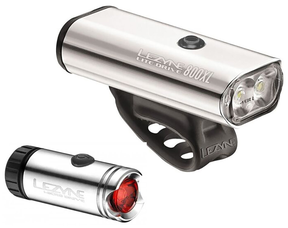 

Комплект света Lezyne MACRO 800XL/MICRO PAIR Серебристый 800/30 люмен Y10