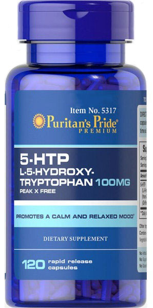 

Аминокислота Puritan's Pride 5-HTP 100 mg (Griffonia Simplicifolia) 120 капсул (074312153174)