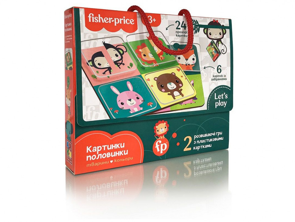 

Игра с карточками Vladi Toys "Fisher Price. Картинки-половинки"-R