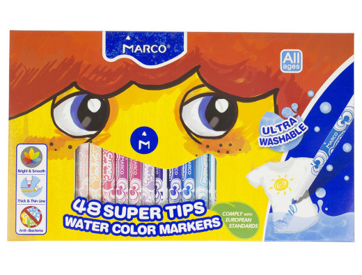 

Фломастеры Marco 48 цветов FM1630-48CB-R
