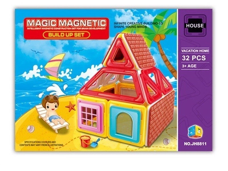

Конструктор магнитный домик magic magnetic 32 8811