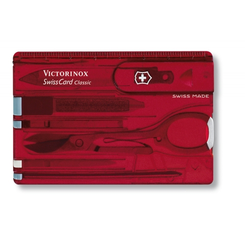 

Многофункциональная карта с инструментами SwissCard Victorinox Красный