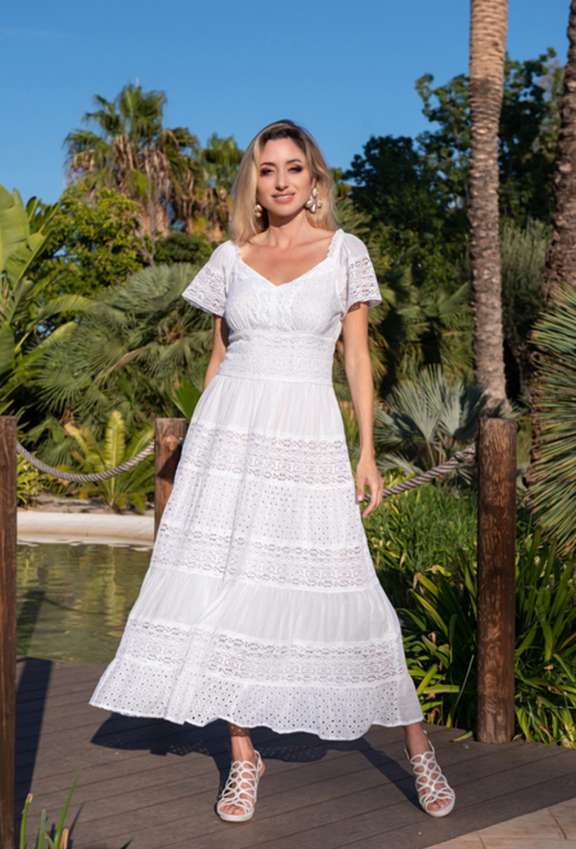 

Хлопковое белое летнее платье Cotton XXXL белый 43396243