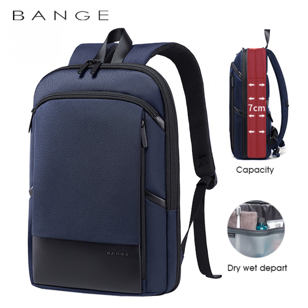 

Классический деловой мужской рюкзак Bange (BGS77115 Blue) Синий