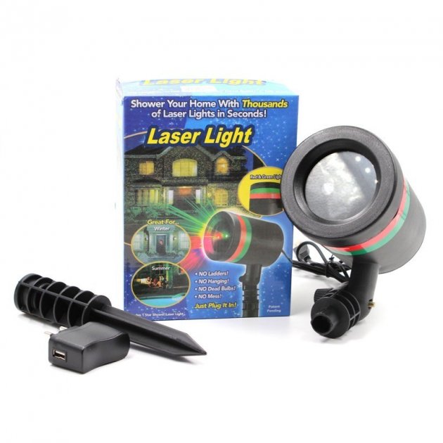 

Лазерный проектор диско Laser Light 908/800 от сети 220 черный