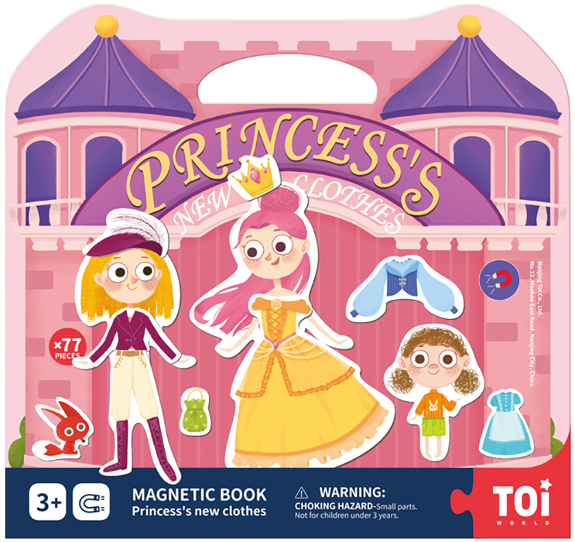 

Магнитная книга-игра TOI Наряды принцесс 77 элементов (TPCX416)