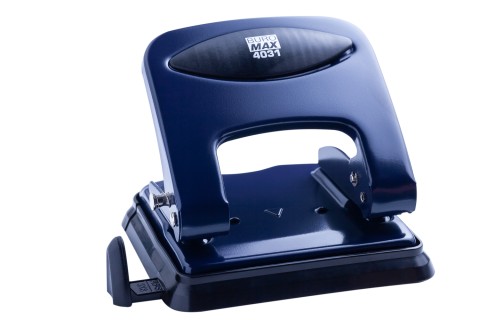 

Дырокол металлический Buromax до 30 листов 133х114х93 мм синий (BM.4031-02)
