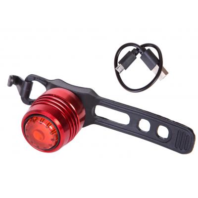 

Фонарь велосипедный Velotrade мигалка BC-TL5398 красный свет USB Al красный корпус (L-022)