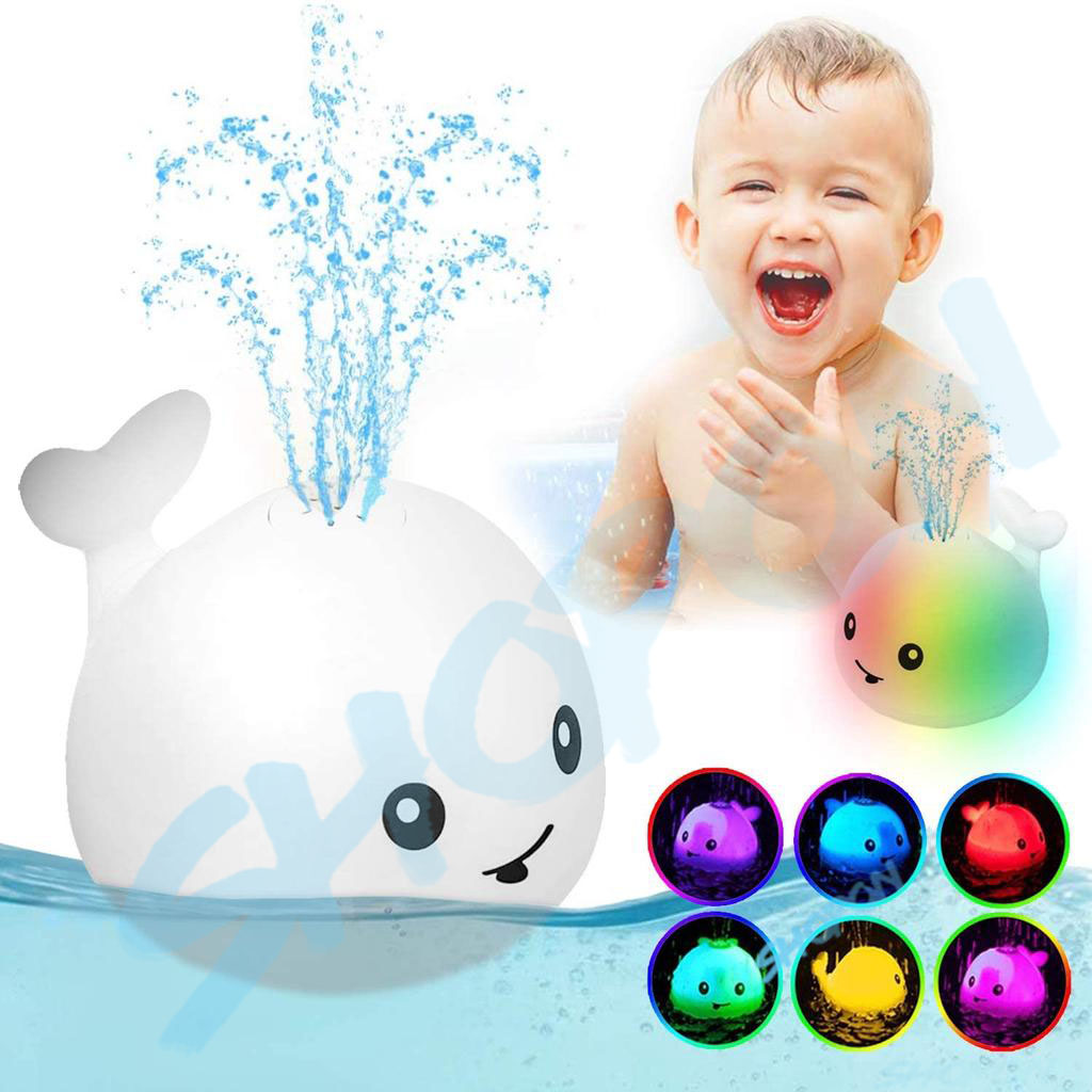 

Фонтанчик для ванной кит, игрушка для купания, игра для ванной фонтан белый, ar. 432-548