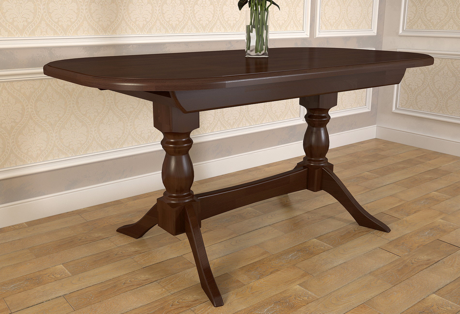 

Раскладной стол Arbordrev Престиж (1 вставка) Темный орех