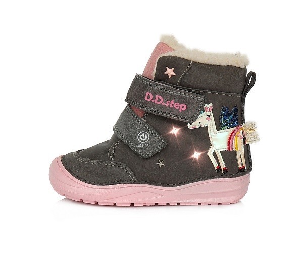 

Зимние ботинки для девочки DDStep W071-661BM 30 Серые
