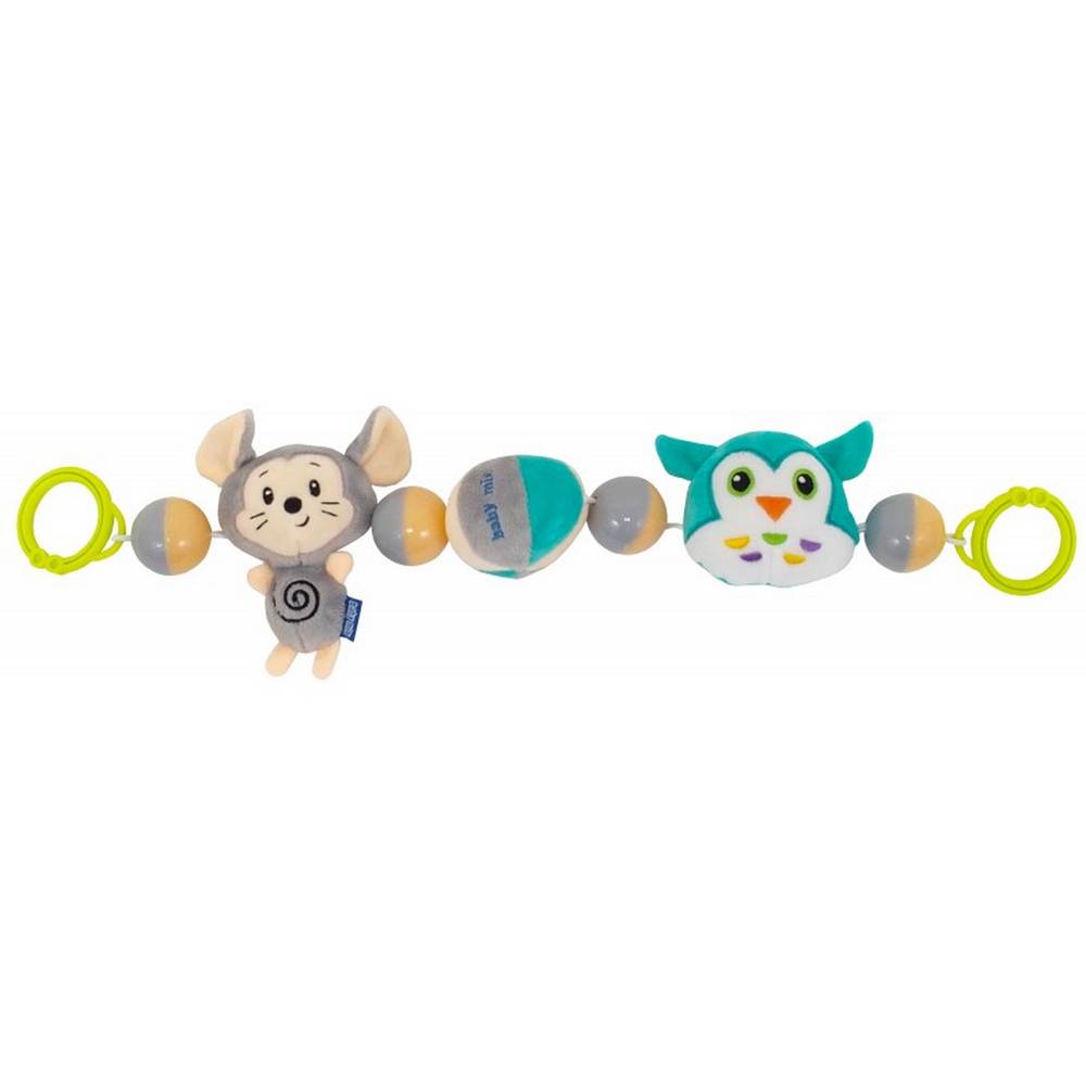 

Игрушка-погремушка плюшевая Baby Mix Мышка и сова TE-8544-48 Разноцветный
