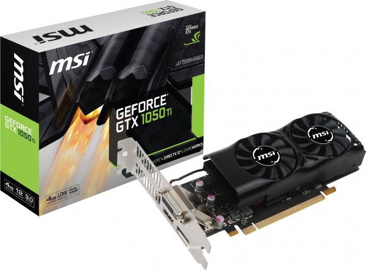 

Видеокарта GeForce GTX 1050 Ti MSI Low Profile 4GB GDDR5 (GTX 1050 TI 4GT LP)