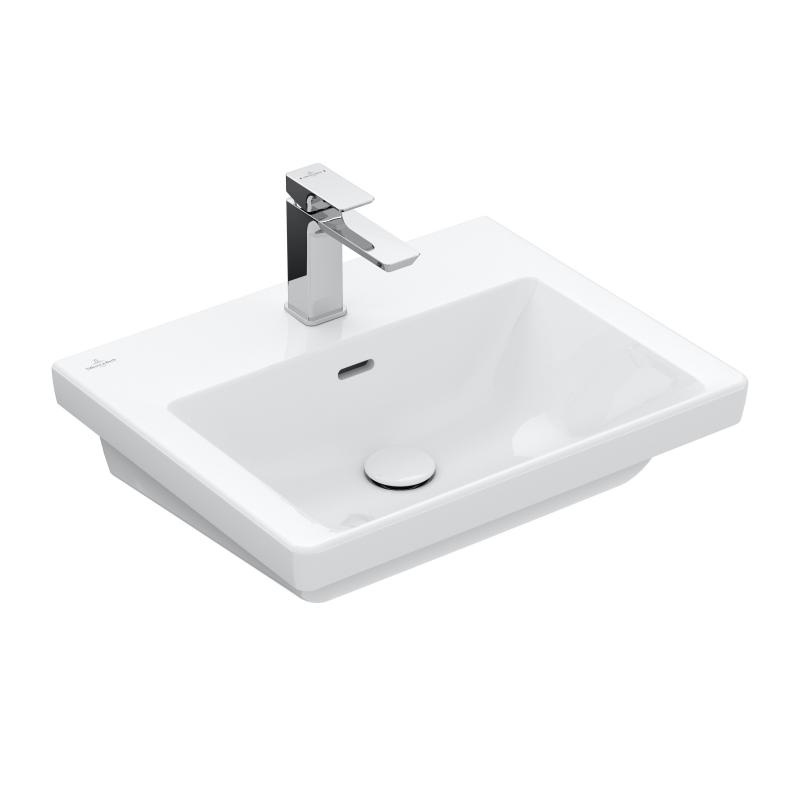 

Умывальник на тумбу 55 см VILLEROY & BOCH SUBWAY 3.0 4A705501 белый (83802)